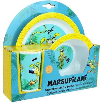 Set De Comida Marsupilami: 1 Vaso 220 Ml, 1 Plato Y Bol Jemini