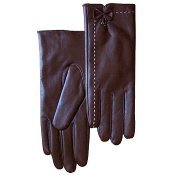 Guantes Polipiel Mujer Marron Talla L