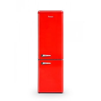 Frigorífico Combi Evvo F60 Retro Rojo, 230 l + 101 l, Rojo, Total