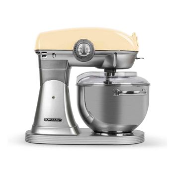 Robot De Cocina Multifunción Schneider Scfp57b 1500 Vatios Bol De Metal De 5,7litros, Varillas Para Mezclar, Amasar Y Batir, Indicador De Velocidades, Crema