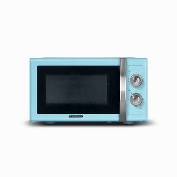 Microondas Con Grill 23l 800w Vintage Azul Schneider Smw23vmbl