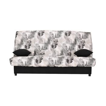 Sofá Cama Farwest Ii  192x95x86 Cm Color Negro, Blanco Venta-unica