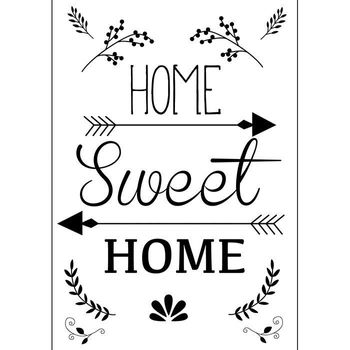 Transfer Termoadhesivo Para La Ropa A4 - Home Sweet Home