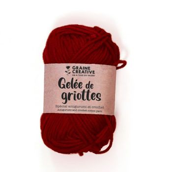 Hilo De Algodón Para Ganchillo Y Amigurumi 55 M - Rojo Burdeos