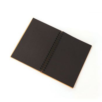 Cuaderno De Espiral Kraft Con Páginas Negras 24 X 19 X 1,5 Cm