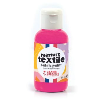 Pintura Textil 50 Ml - Rosa Neón