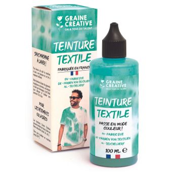 Pintura Textil 100 Ml Efecto Anudar Y Troquelar - Azul Turquesa