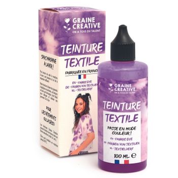 Pintura Para Textil 100 Ml Efecto Atado Y Troquelado - Violeta