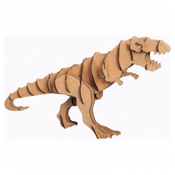 Modelo De Cartón Con Tema De Tiranosaurio
