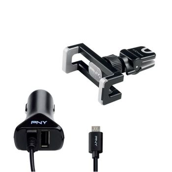 Pny The Road Kit Car Mount Para Smartphone / Micro Usb Car Charger