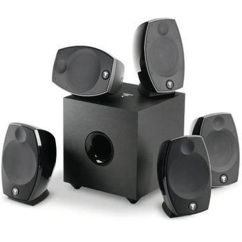 Focal Paquete De Altavoces De Cine En Casa Negros De 200 W - Sibevo5.1