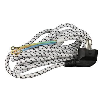 Cable De Alimentación 3m 3x1mm² Para Plancha Con Enchufe 2p + E 16a