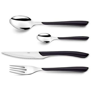 Amefa Set 24 Cubierto Inox Negro Eclat