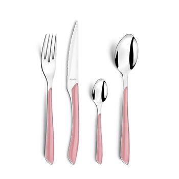 Cubertería Amefa Eclat Rosa Metal (24 Pcs)