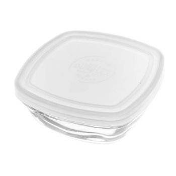 Fiambrera Freshbox Transparente Con Tapa Cuadrada (11 Cm)