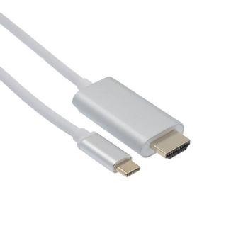 Cable Hdmi 4k / Tipo-c - Macho / Macho - Blanco