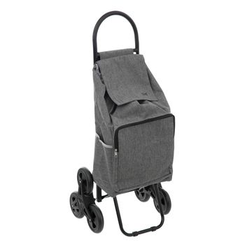 Nomad" Carro De La Compra De 6 Ruedas Metal Gris