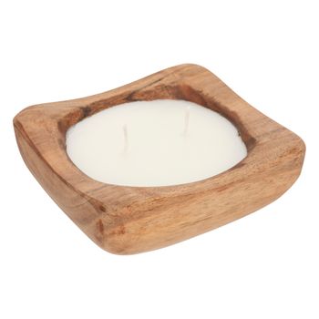 Vela Perfumada "paola" 150 G Marrón En Madera Atmosphera