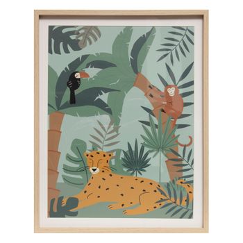 Cuadro Infantil "jungla" 40x50 Atmosphera