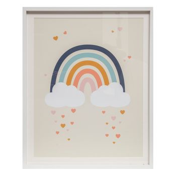 Cuadro Arco Iris Impreso Y Enmarcado 40x50cm Atmosphera