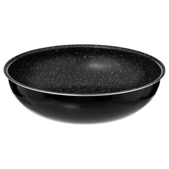 Wok De Aluminio Prensado Extraíble De 28 Cm