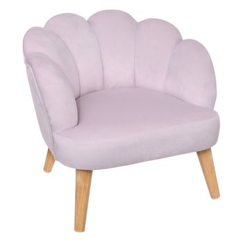 Sillón Infantil "sirene" Forma De Concha Púrpura