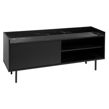 Mueble De Tv Mapu Black Marble Effect Atmosphera