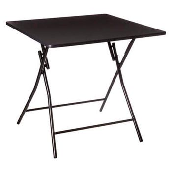 Mesa Plegable Mdf_e1/metal Five 75,5x80x80 Cm Negro