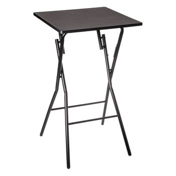 Mesa De Bar Plegable 60x60cm Negro Five