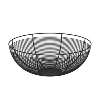 Cesta De Hierro Negro De 32 Cm