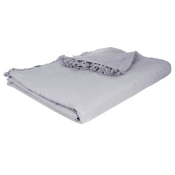 Manta De Cama Gris Claro 230x250 Atmosphera