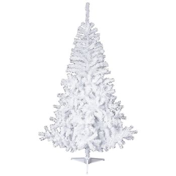 Elegante Abeto Blanco Pvc Fééric Lights And Christmas 150 Cm Blanco