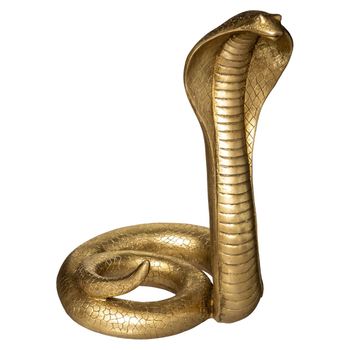 Figura Serpiente Cobra - Dorado H37 Cm