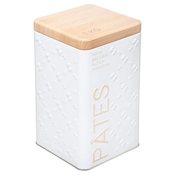 Caja De Almacenamiento Hierro Five Scandi Nature 10,5x10,5x18,5 Cm Blanco