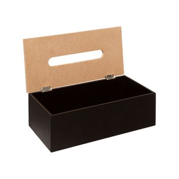 Caja Para Pañuelos De Papel Negra