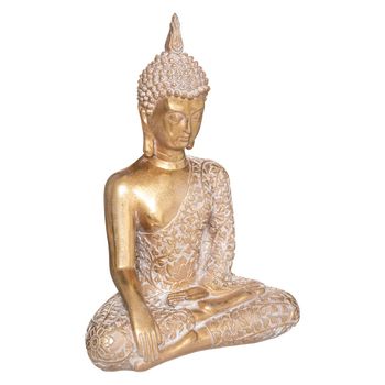 Estatuilla Buda Sentado - Oro - H32 Cm - Atmosphera Créateur D'intérieur