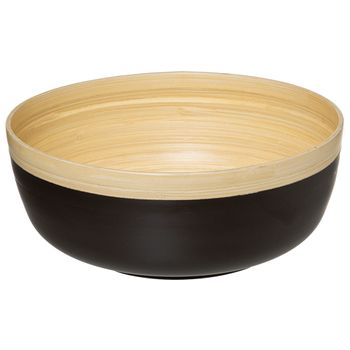 Ensaladera De Madera Bambú Five 30 X 12 Cm Carbón