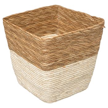 Cesta Para Ropa De Junco De Mar Natural - L 40 X A 40 X H 60 Cm con Ofertas  en Carrefour