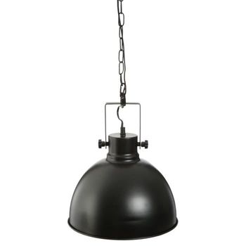 Lámpara Colgante Redonda De Metal - Ø 30 Cm - Negro Atmosphera