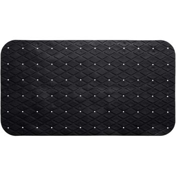 Alfombrilla Para La Ducha De Pvc 69 X 39 Cm Negro