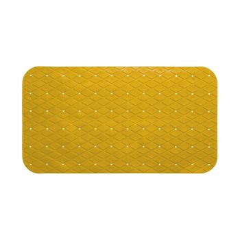 Alfombra Interior Ducha Antideslizante Pvc Rectangular Mostaza 69x39cm - Neoferr..