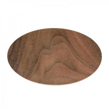 Plato Llano De Madera Color Marron 26cm