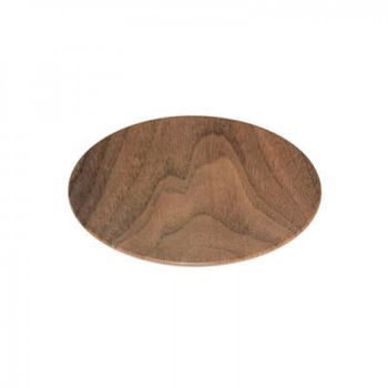 Plato De Postre De Madera Color Marron 20cm