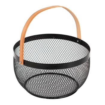 Cesta De Malla Retro Diam.29cm Colección 'noir Kitchen'