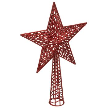 Estrella De Cresta Plástico Atmosphera 38 Cm Roja