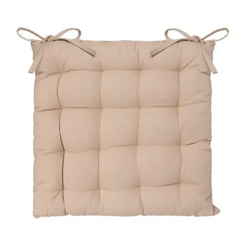 Cojin Para Silla Estilo Galleta Color Beige 38x38cm