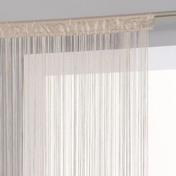 Cortina De Hilo - 90 X 200 Cm - Atmosphera Beige