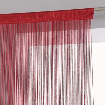 Cortina De Hilo - 90 X 200 Cm - Atmosphera Rojo