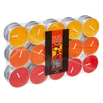 Lote De 30 Velas Perfumadas De Frutas Exóticas 350 G