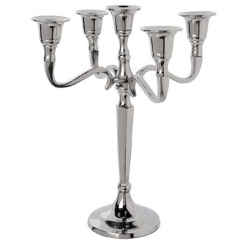 Candelabro De Metal De 5 Cabezas H27